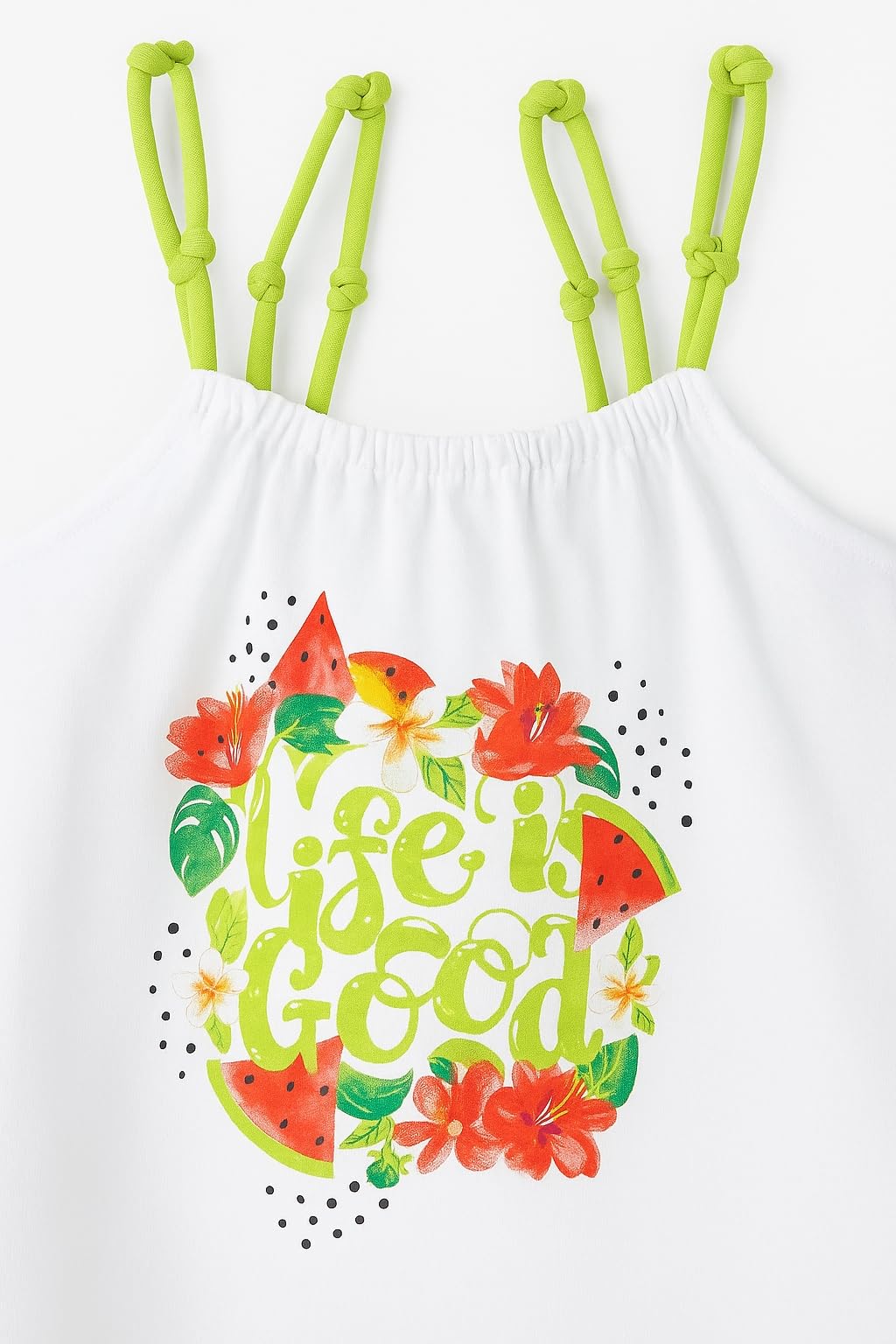 Generico Mayoral Conjunto Verano Niña - Top Estampado y Pantalones Cortos - Conjunto de Dos Piezas para Niña