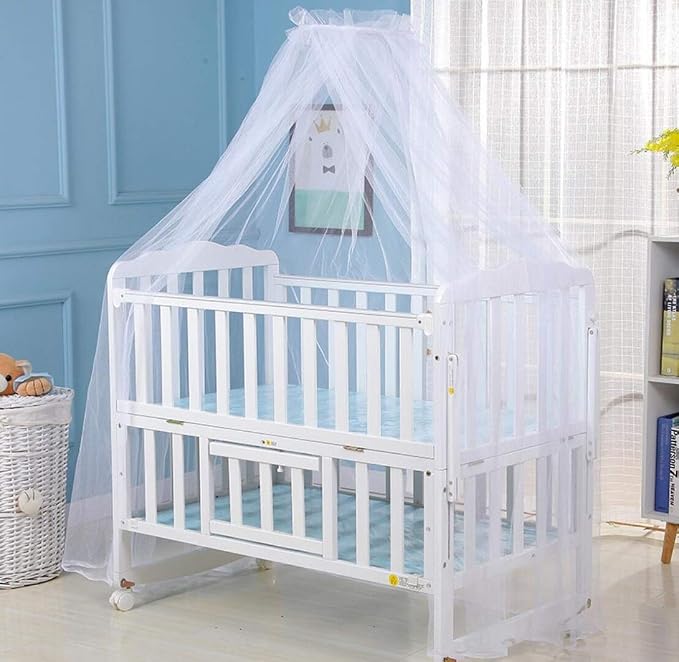 Debaijia Bebe Moustiquaire Polyester Lit Berceau Canopee Princesse Nouveau Ne Multifonctionnel Support De Levage Moustique Fil Code Dome Confortable Respirant Durable Pour L Interieur De Plein Air Amazon Fr Bebe Et Puericulture