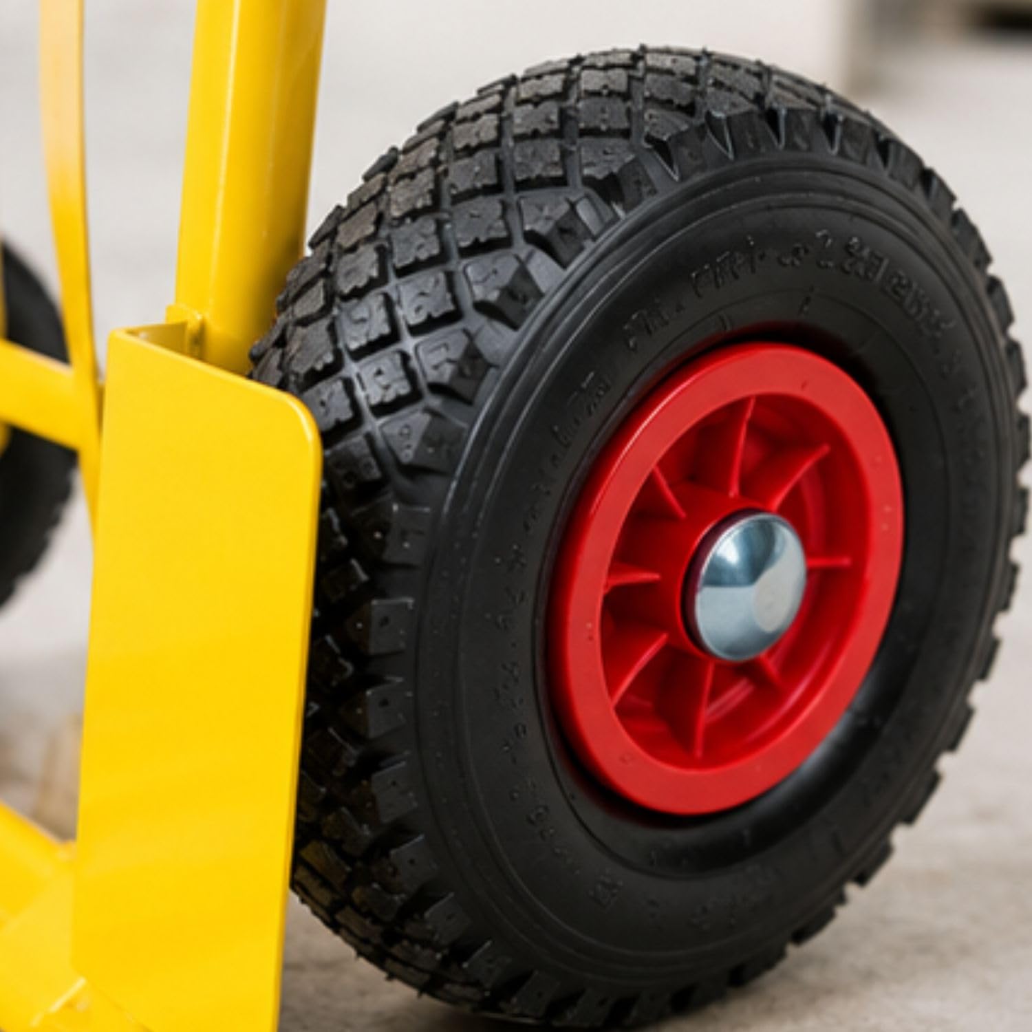 Sackkarre - klappbar 250 kg Transportkarre mit Luftreifen, Stahl | Sackrodel - Klappbare Schaufel - Luftreifen - Robuster Stahl - Platzsparend