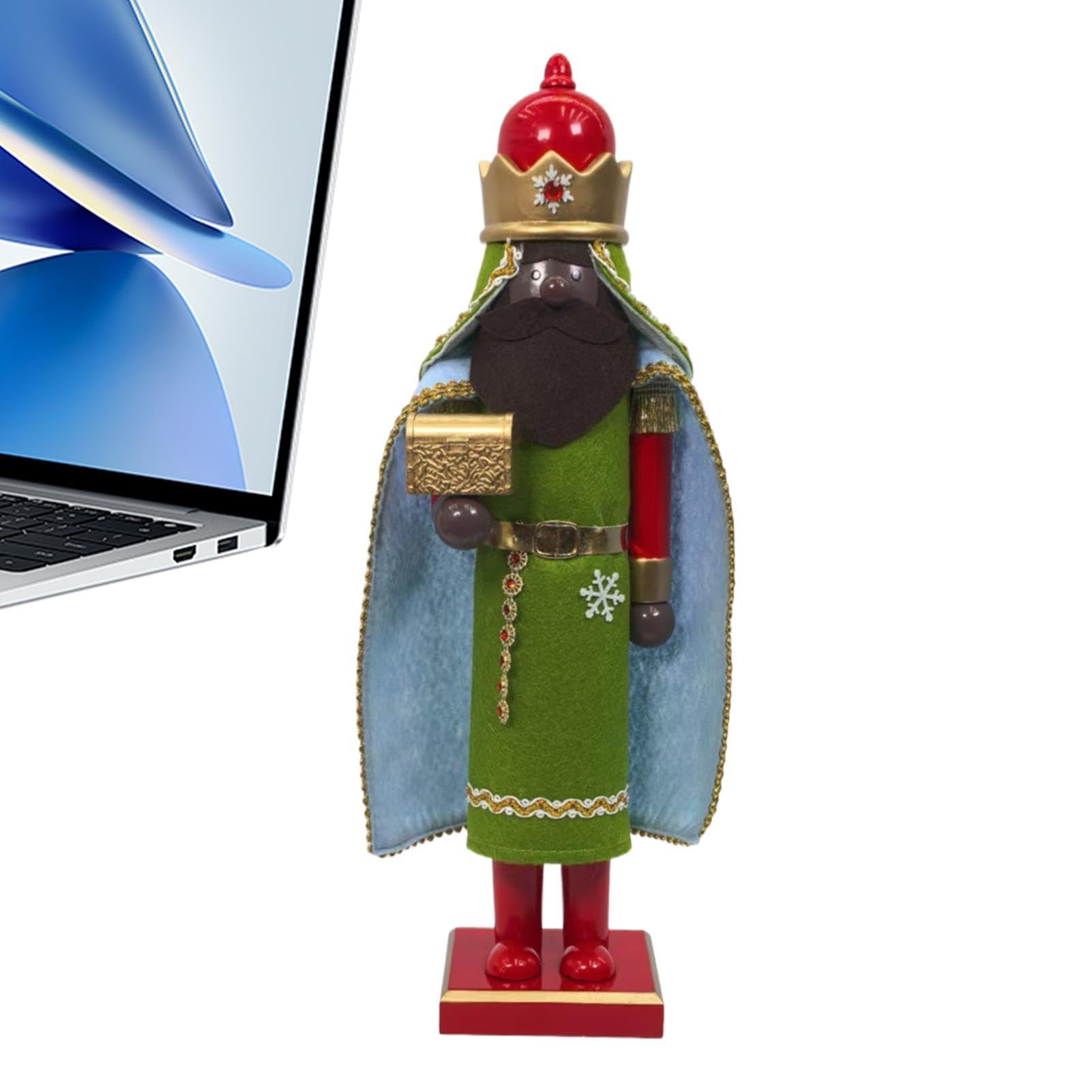 Statua Dziadka do orzechów Drewniany Dziadek Do Orzechów, Dekoracyjna | Ozdoby stołowe Dla Domu, Salonu, Kominka, Gzymsu Kominka, Przedpokoju, Półki, Miejsca Pracy,
