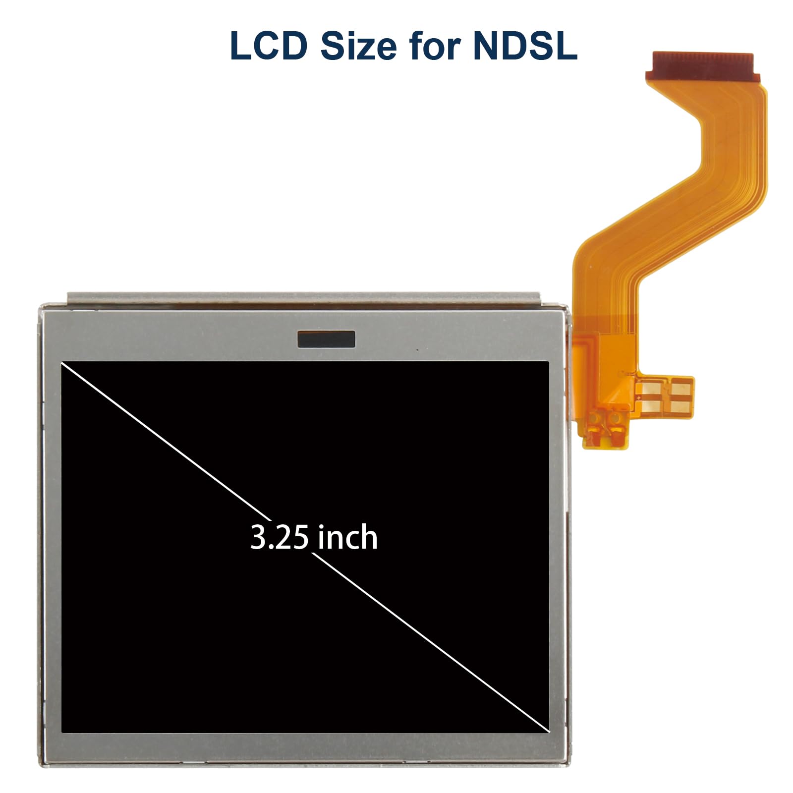 per NDSL LCD Schermo per NDSL Sostituzione Schermo per NDSL LCD Display LCD Glass Pannello con Riparazione Strumenti (Superiore Schermo, senza Touch Screen)