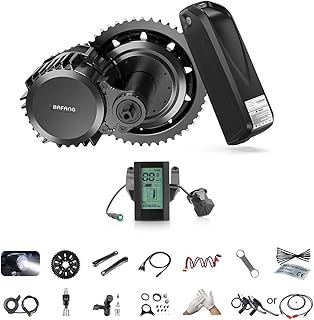 BAFANG ebike Conversion Kit Mid Drive Motor Kit 1000W 52V for Mountain Road Commute Bike, Waterproof Mid Engine BBSHD Pedelec DIY Electric Bike Converter for Adults, BB68mm