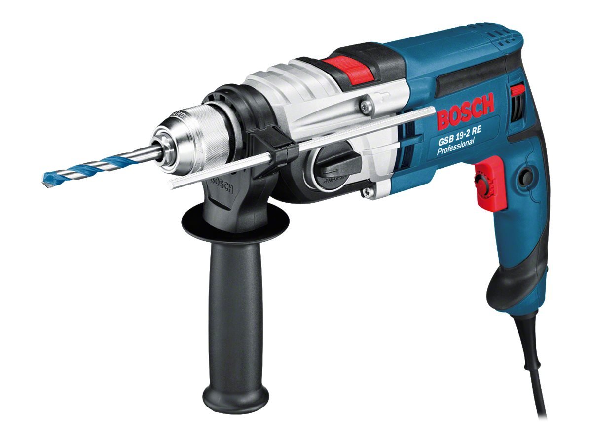Bosch Professional GSB 19-2 RE - Taladro percutor (850 W, 2 velocidades, 3000 rpm, Ø max perforación hormigón 18 mm, en maletín)