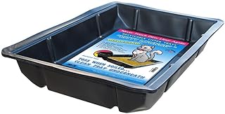 Kitty Lounge Disposable Litter Tray, Black, 100-Pack- Argee RG606/100