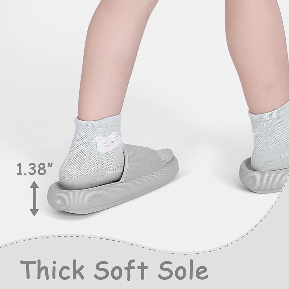 Adviicd Kids Cloud Slides Boys Girls Shower Slippers Slip On Slide Slippers Non Slip Summer Beach Pool Shoes Red 9