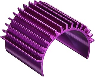 uxcell Aluminum Electric Engine Motor Heatsink Fins Cooling Purple For RC 380 390 Size Brushed Brushless RC Car Accessories