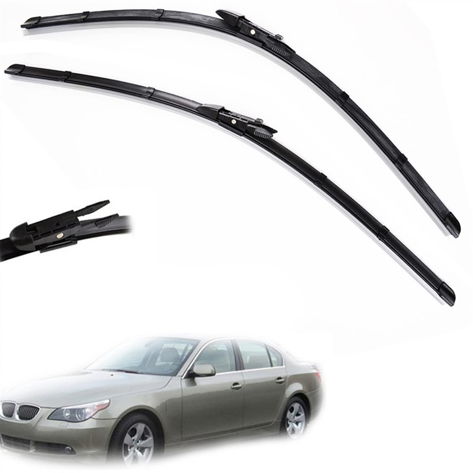 Balais d'essuie-glace auto 24" 23" pour rouler sous la pluie en Série 5 E60 E61