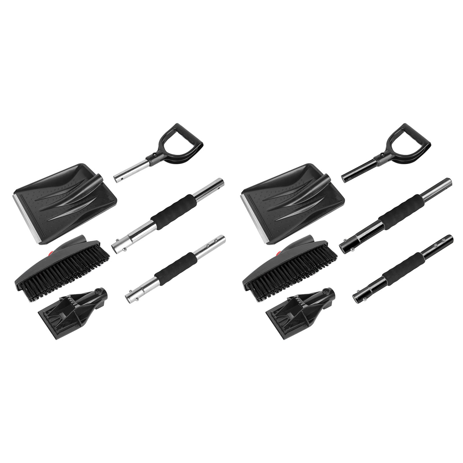 Kit di testina sostituibile per auto, paletta di estrazione portatile, raschietto per ghiaccio e raschietto per ghiaccio estensibile