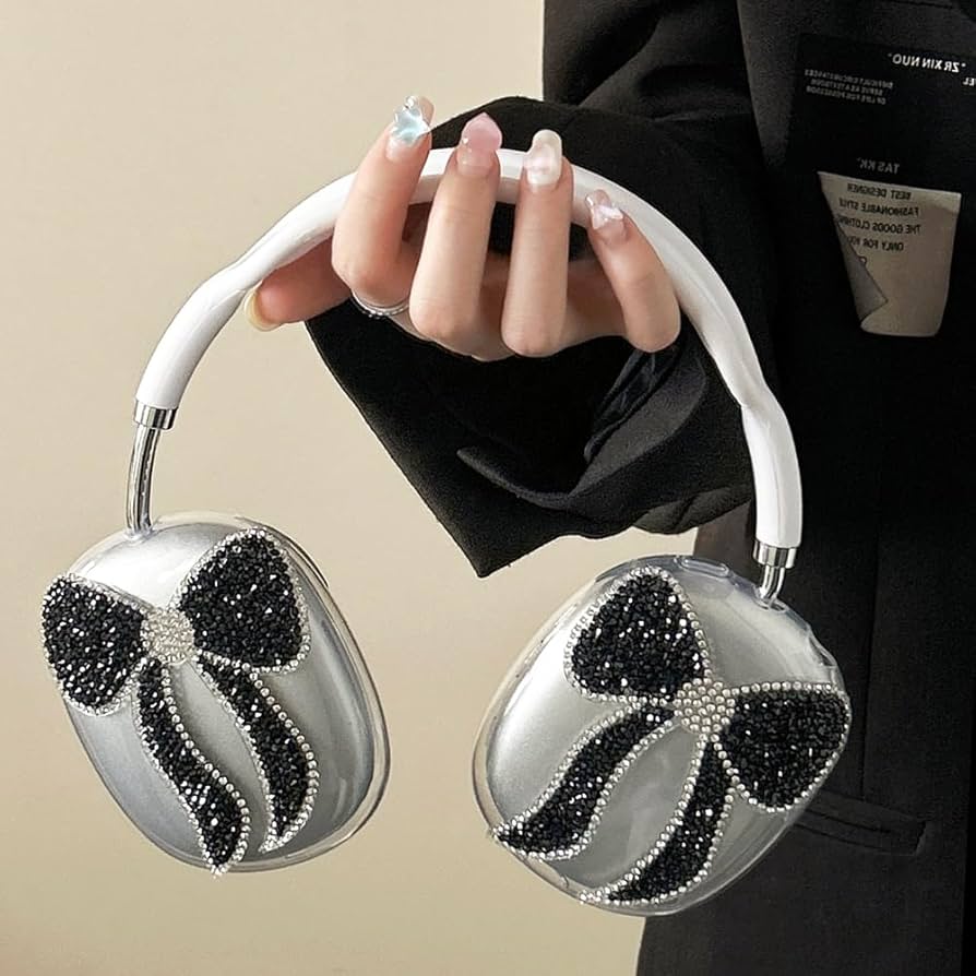 Amazon | CAQYNVK AirPods Max用ヘッドホンカバー、リボン柄耐衝撃保護