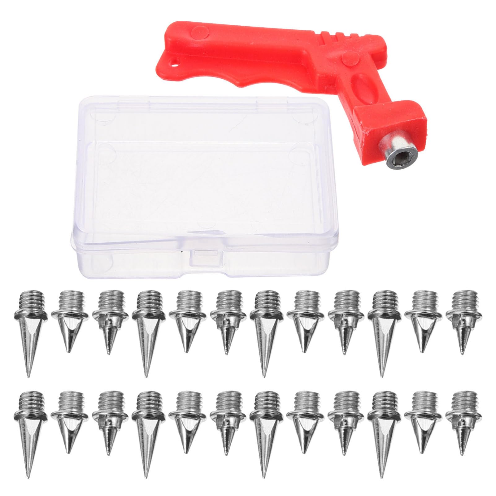 Hemoton 1Set Track Spikes Durable Running Spikes for Athletics Golf Baseball Shoes Includes Short Long Spikes with Spike Wrench for Easy Installation