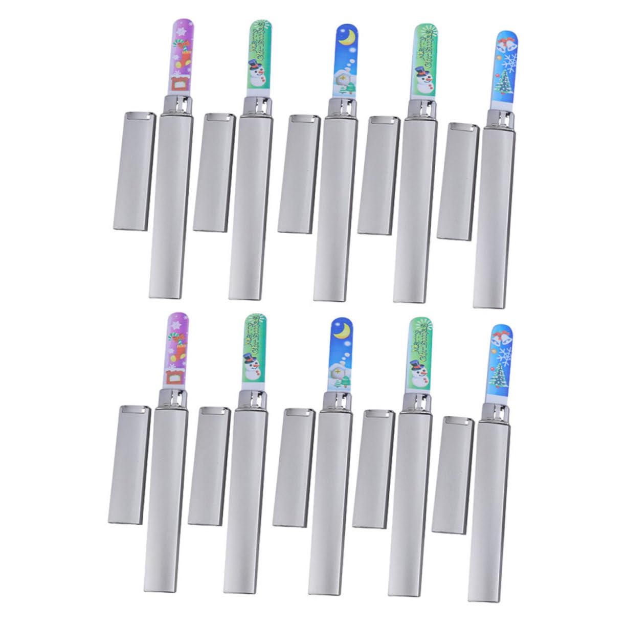 FRCOLOR 20stücke Teiliges Weihnachts-nagelfeilen Tragbare Maniküre-werkzeuge Für Nagelkunst Und Pflege Als Für Und Mädchen