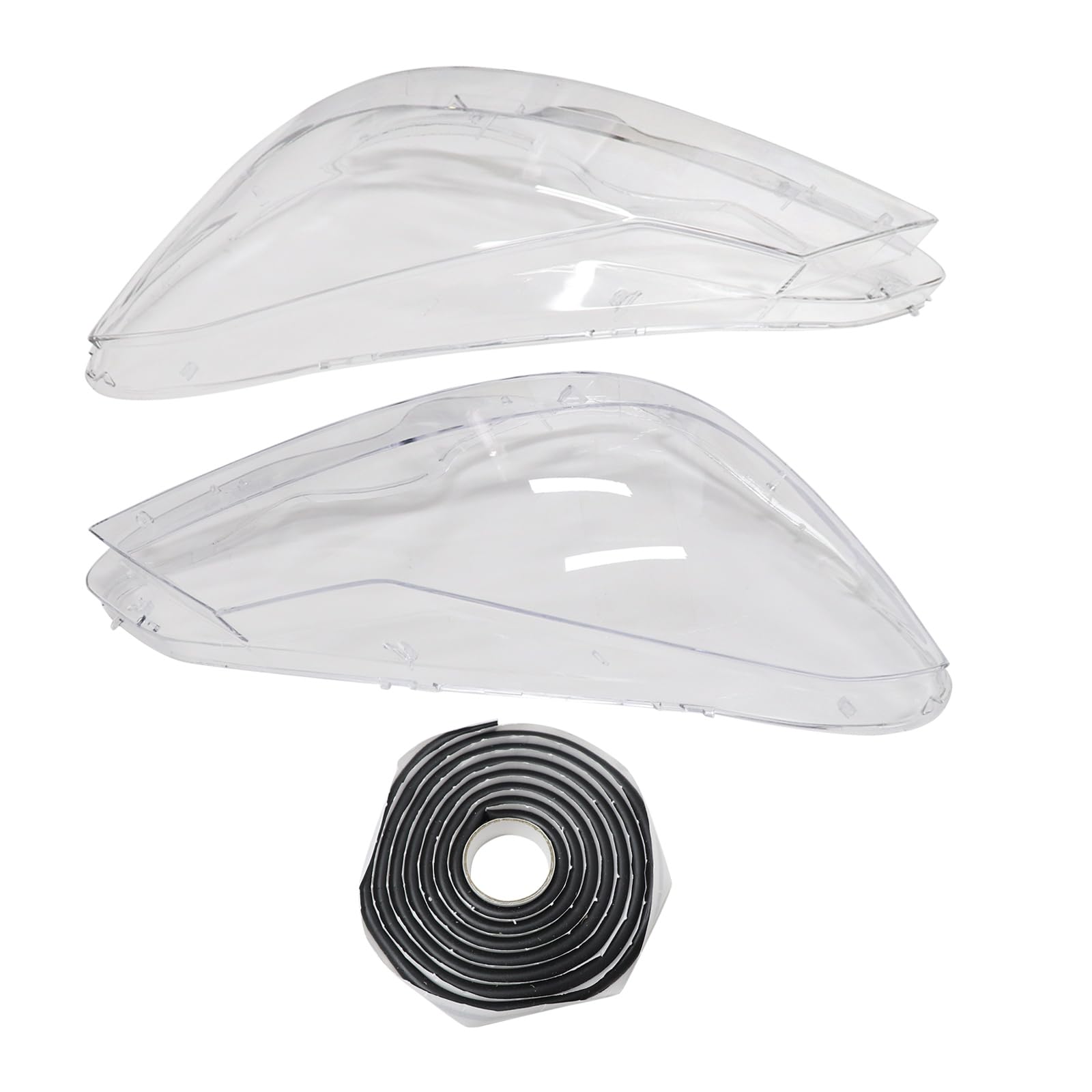 2 x Scheinwerferglas links rechts Set Kompatibel mit Mercedes C-Klasse W204 S204 ab 03/2011