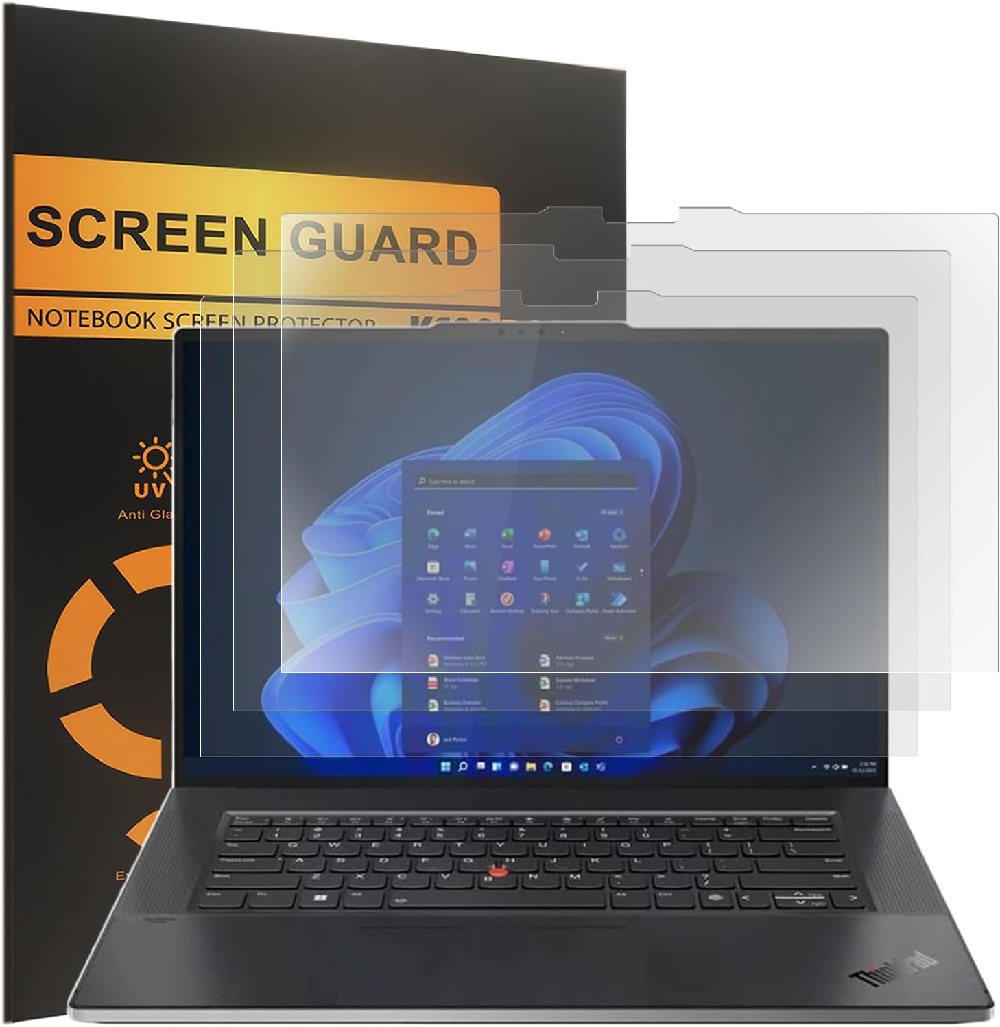 KEANBOLL (3 Pack) Designed for Lenovo ThinkPad T16 Gen 3 Business Laptop Screen Protector (16 Inch), Anti Glare and Anti Fingerprint (Matte) Shield