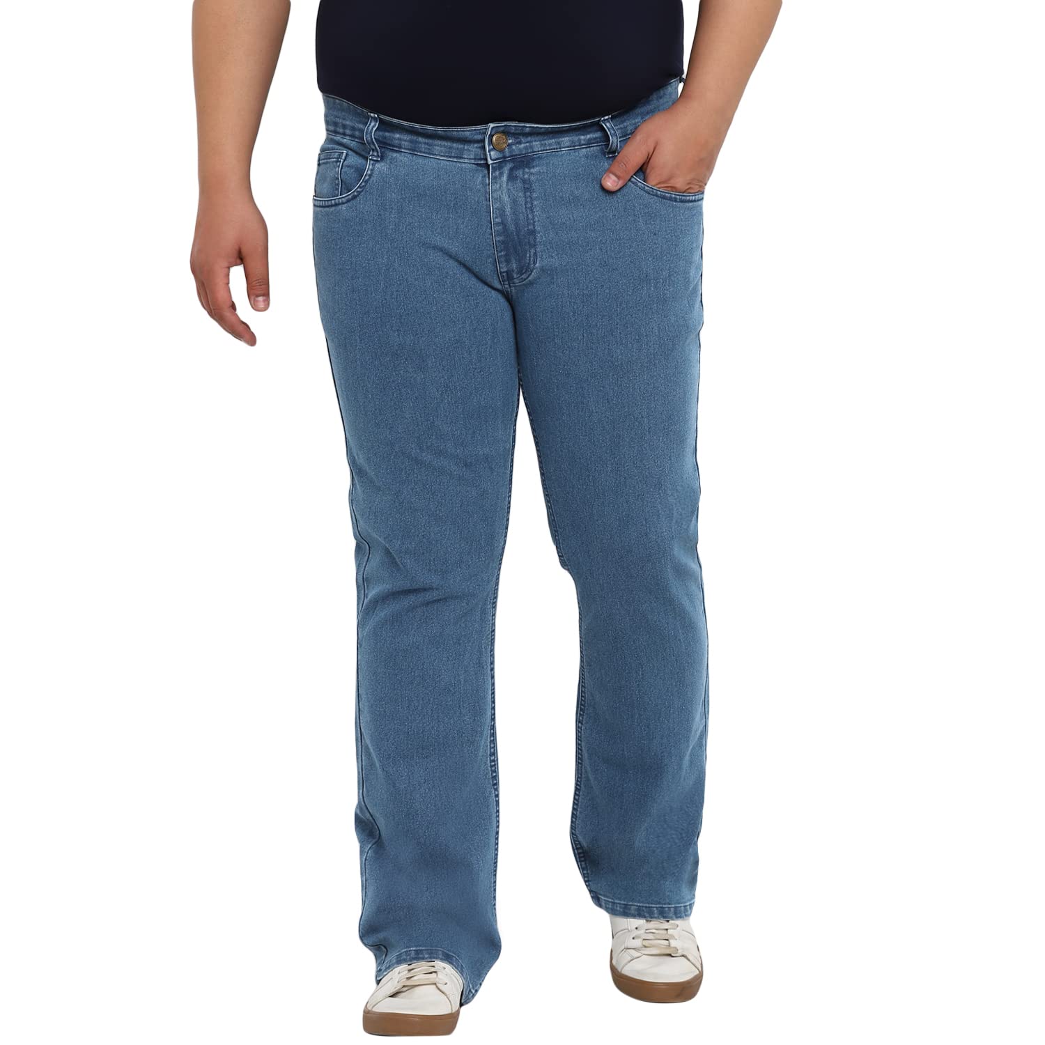 urbano plus Men's Washed Bootcut Jeans Stretchable-picture-16