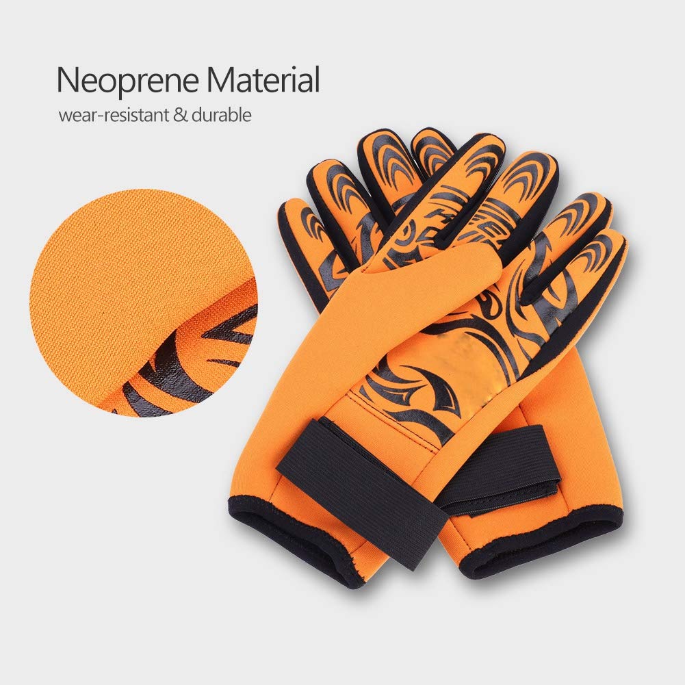 Wysokiej Jakości Neoprenowe Rękawice do Nurkowania 2 Mm do Snorkelingu i Surfingu, Czarne/różowe/pomarańczowe, S/M/L/XL