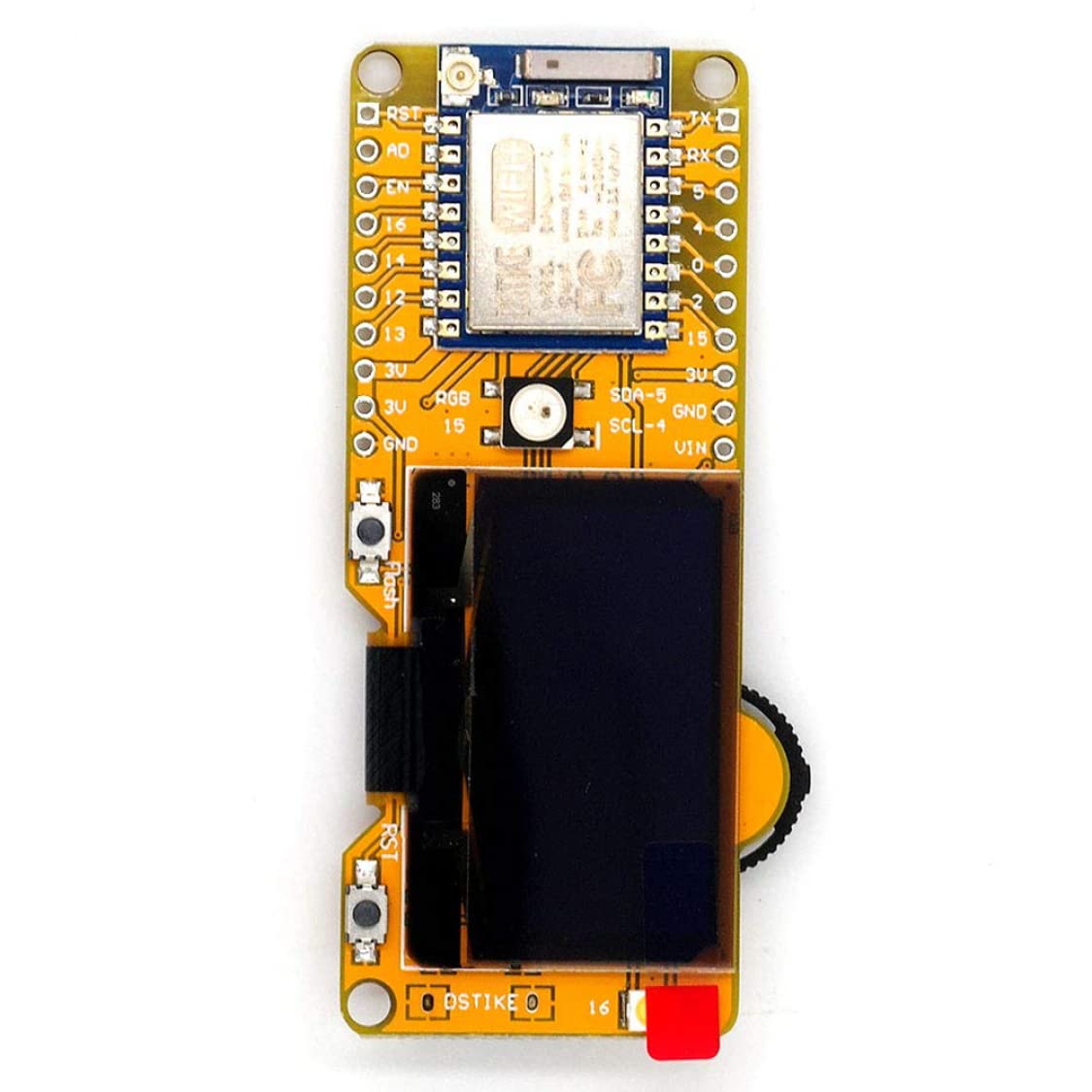 Test WiFi DeAuther ESP8266 Tablero de Desarrollo programable con Software de Pantalla OLED de 1.3 Pulgadas a Bordo de la Antena 2dB ESP8266 WiFi DeAuther111