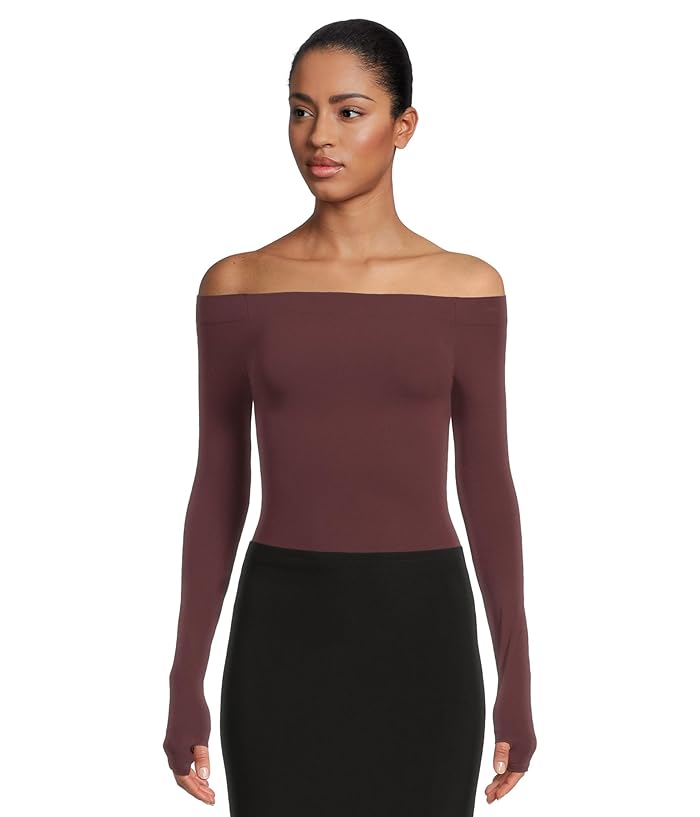 Women's Commando Ballet Off-Shoulder Bodysuit With Thumb Hole | Zappos.com
