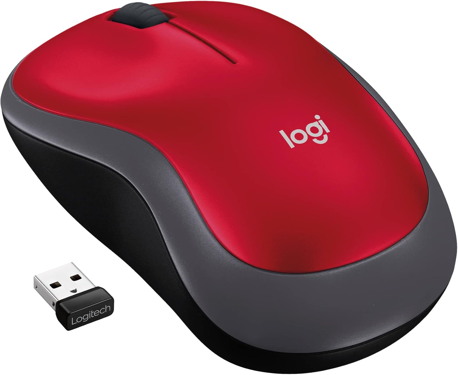 Imagem do produto Mouse sem Fio Logitech M185 Vermelho em Amazon