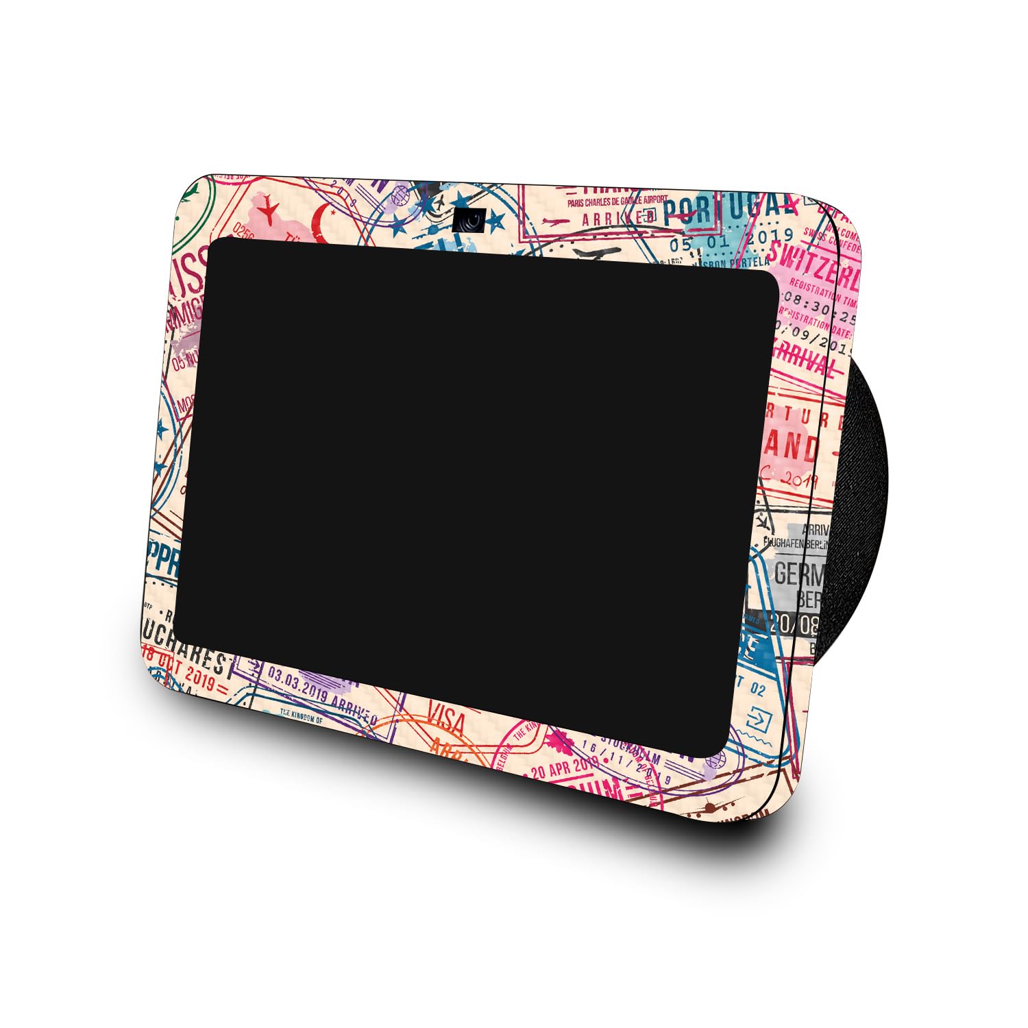 Carbon Fiber Skin Compatible with Amazon Echo Show 8 (3rd Gen, 2023) - Ive Been Everywhere - Premium 3M Vinyl Protective Wrap Decal Cover - Easy to Apply | Crafted in The USA by MightySkins