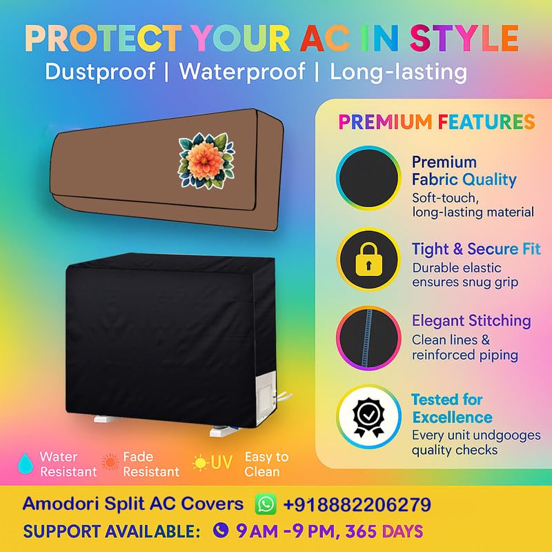 Diwali Offer Buy Now Amodori Outdoor Split Ac Protector – Universal Fit For 1–1.5