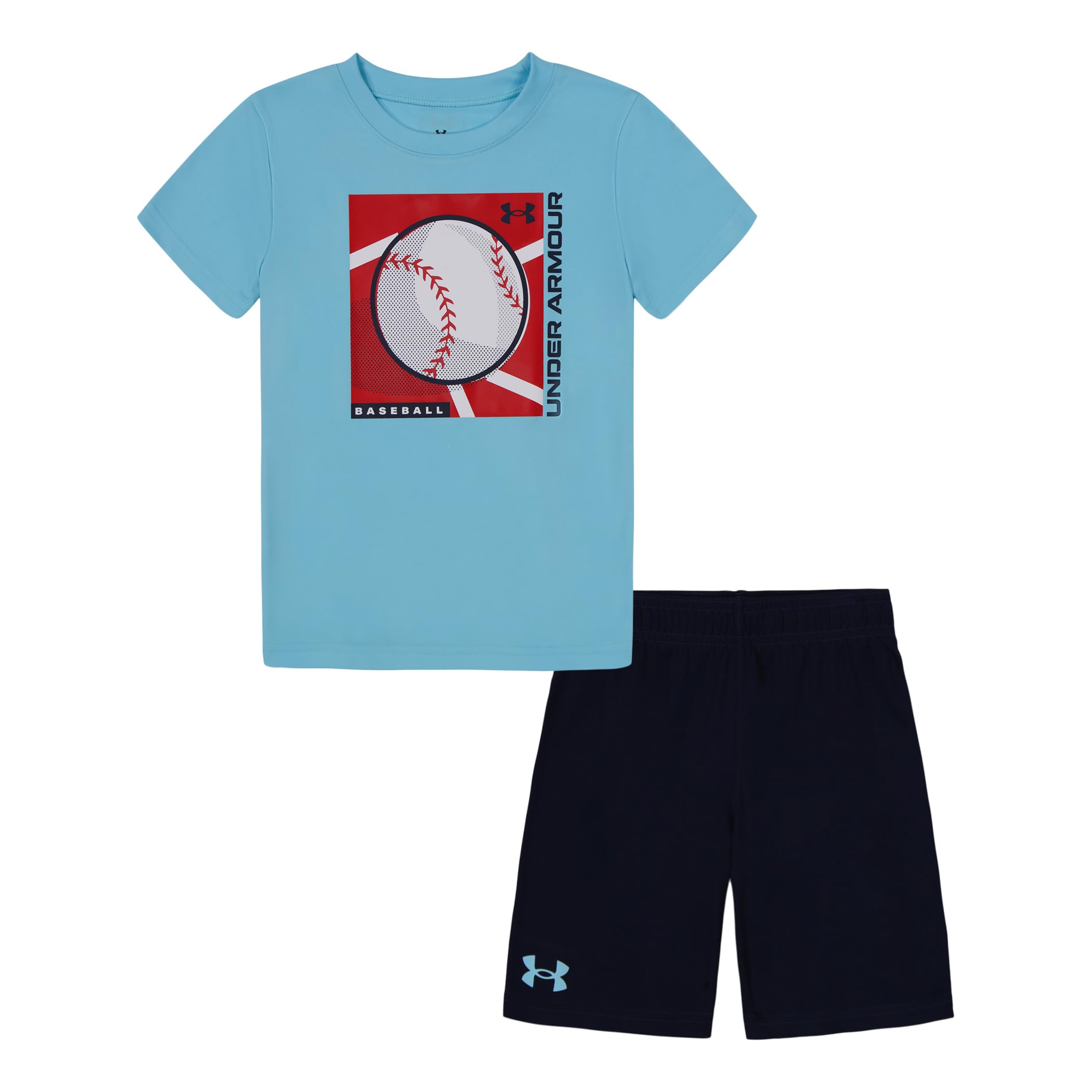 Under Armour Boys' 2-piece Short Sleeve Graphic T-Shirt and Shorts Set