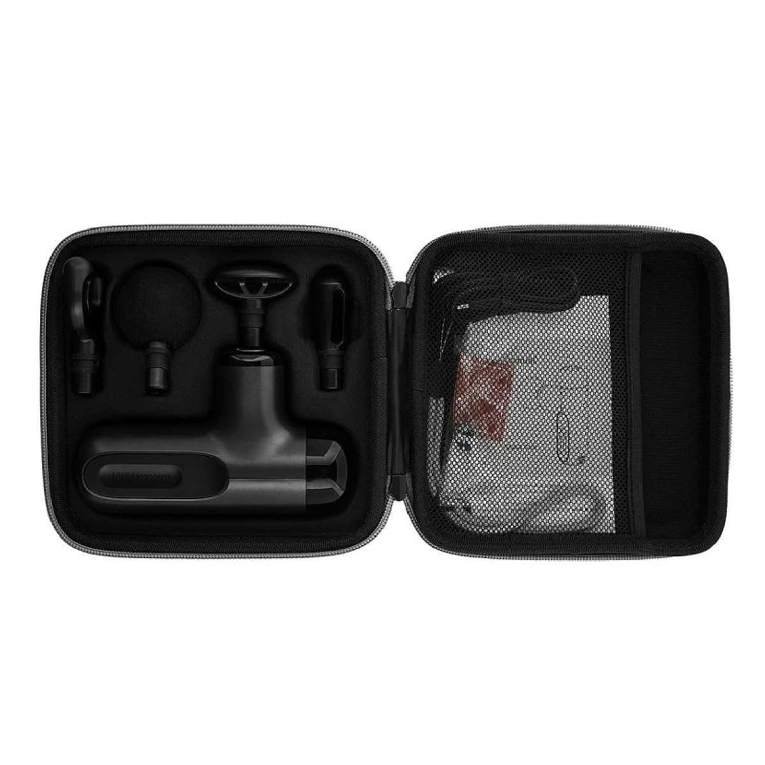BEOKA Masajeador muscular pulsante compacto 25 W | 5 niveles Motor sin escobillas 4 cabezales Batería 2500 mAh Estuche USB C