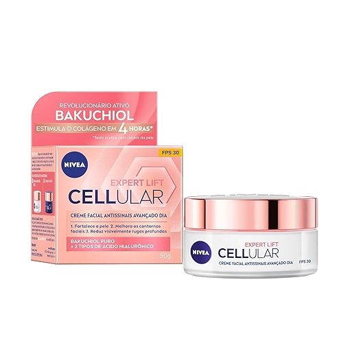 NIVEA Creme Facial Antissinais Cellular Lift Dia FPS 30 50ml - Creme facial antissinais co...