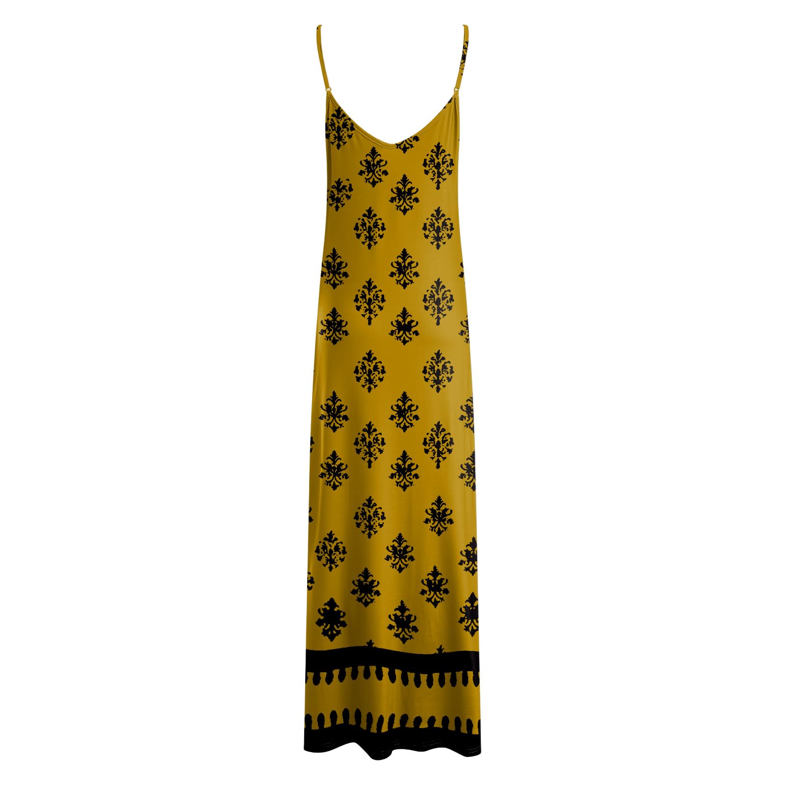 Vestito Donna Lungo Estivo Abito Estivo da Donna alla Moda e Casual con Scollo a V e Maniche Lunghe, Ideale per Vacanze al Mare o in Resort. Vestito in Lino