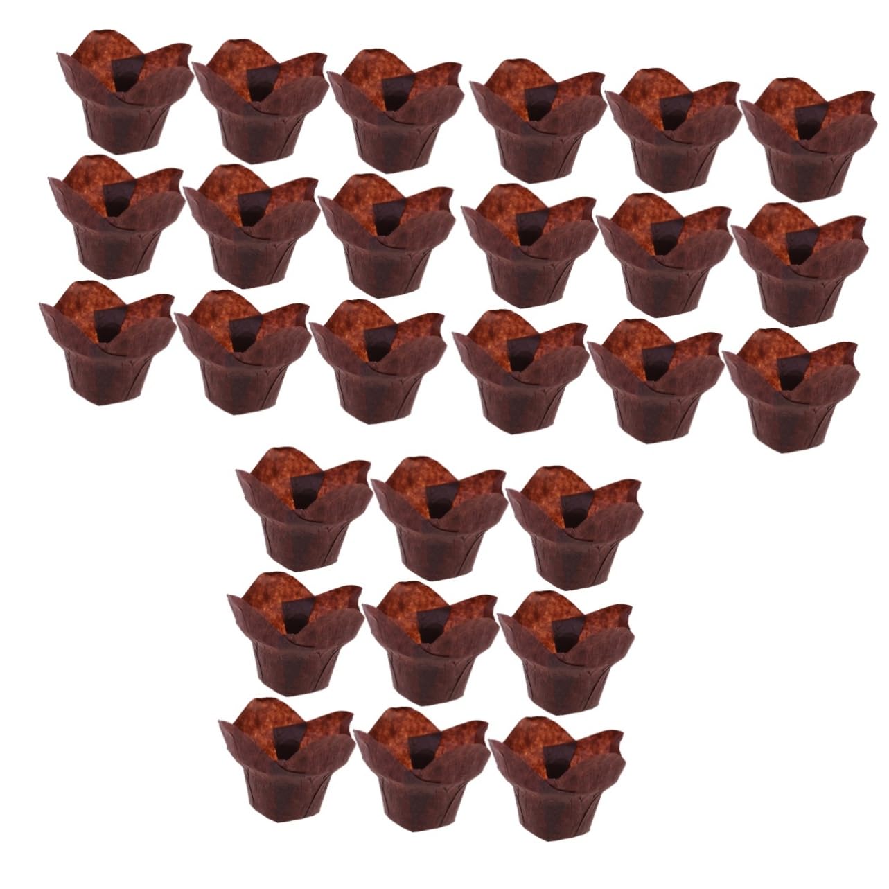 MAGICLULU 300stücke Muffin-papierbecher Hitzebeständige Backförmchen Aus Papier Sicher Für Küche Muffin Und Cupcake- Kaffee-farbe Für Partys Und Feiern