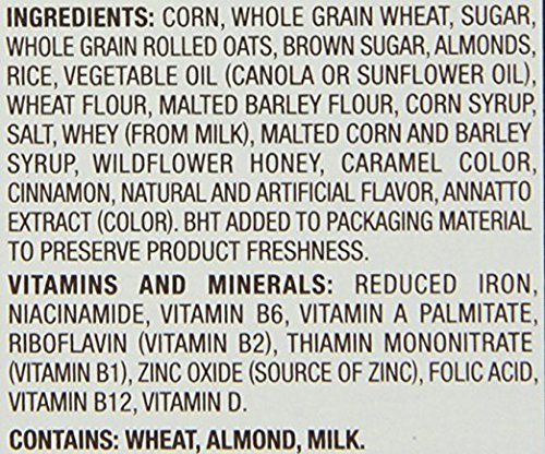 2 pack - Almond Honey Bunches of Oats, Large 18 oz boxes, with Almonds
