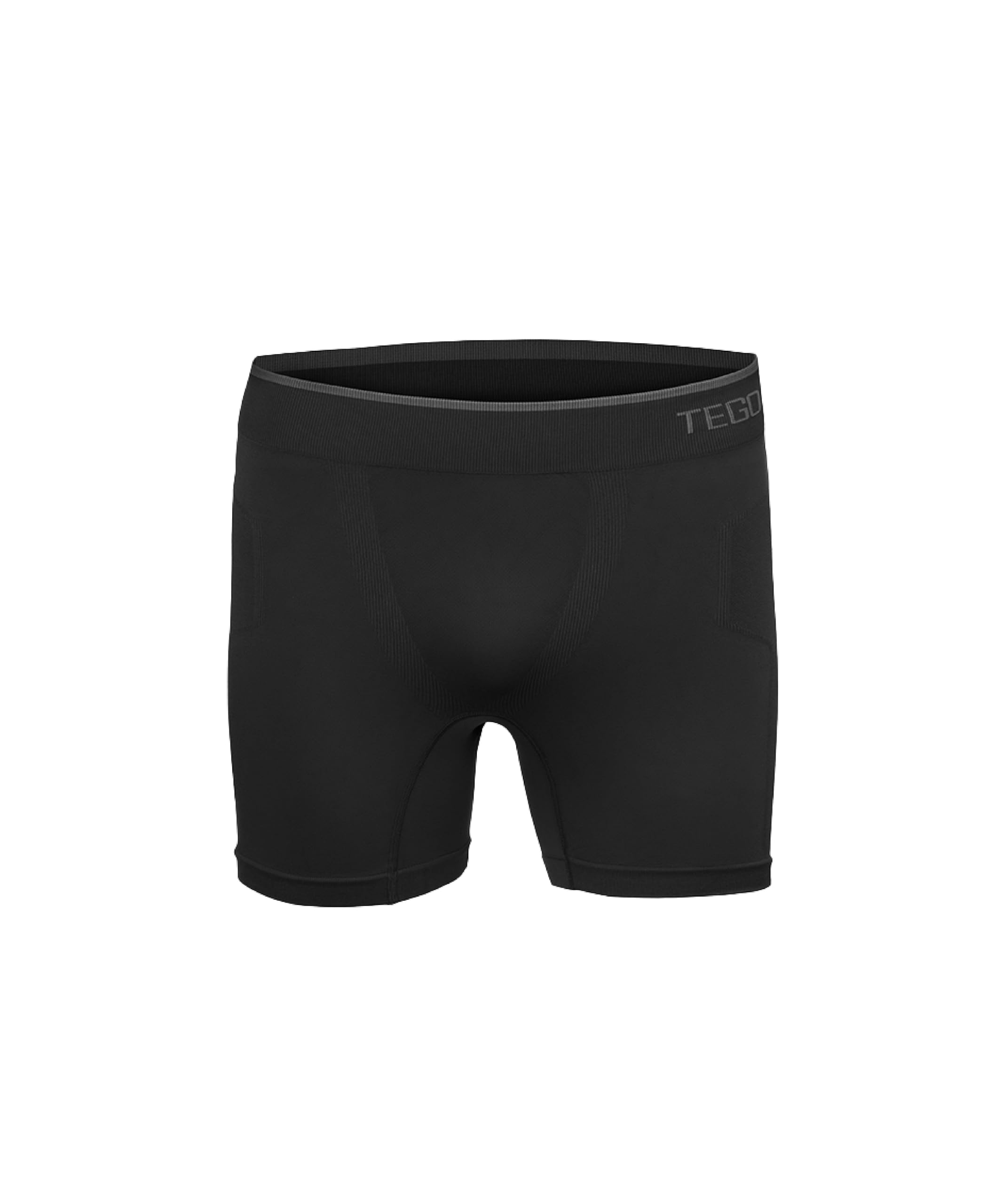 TEGO Core Men's Performance Boxer Brief | Seamless Anti-Chafe Underwear | Soft Compression | 6" Inseam | Lightweight & Odour-Control | Designed for Running and Lifting