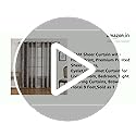 Image of BFAM Sheer Curtain with Floral Print, Premium Printed Sheer Drapes, Eyelet /Grommet Curtain for Living Room, Bedroom, Light Filtering Curtains, Brown Floral 9 Feet, Pack of 1 Curtain