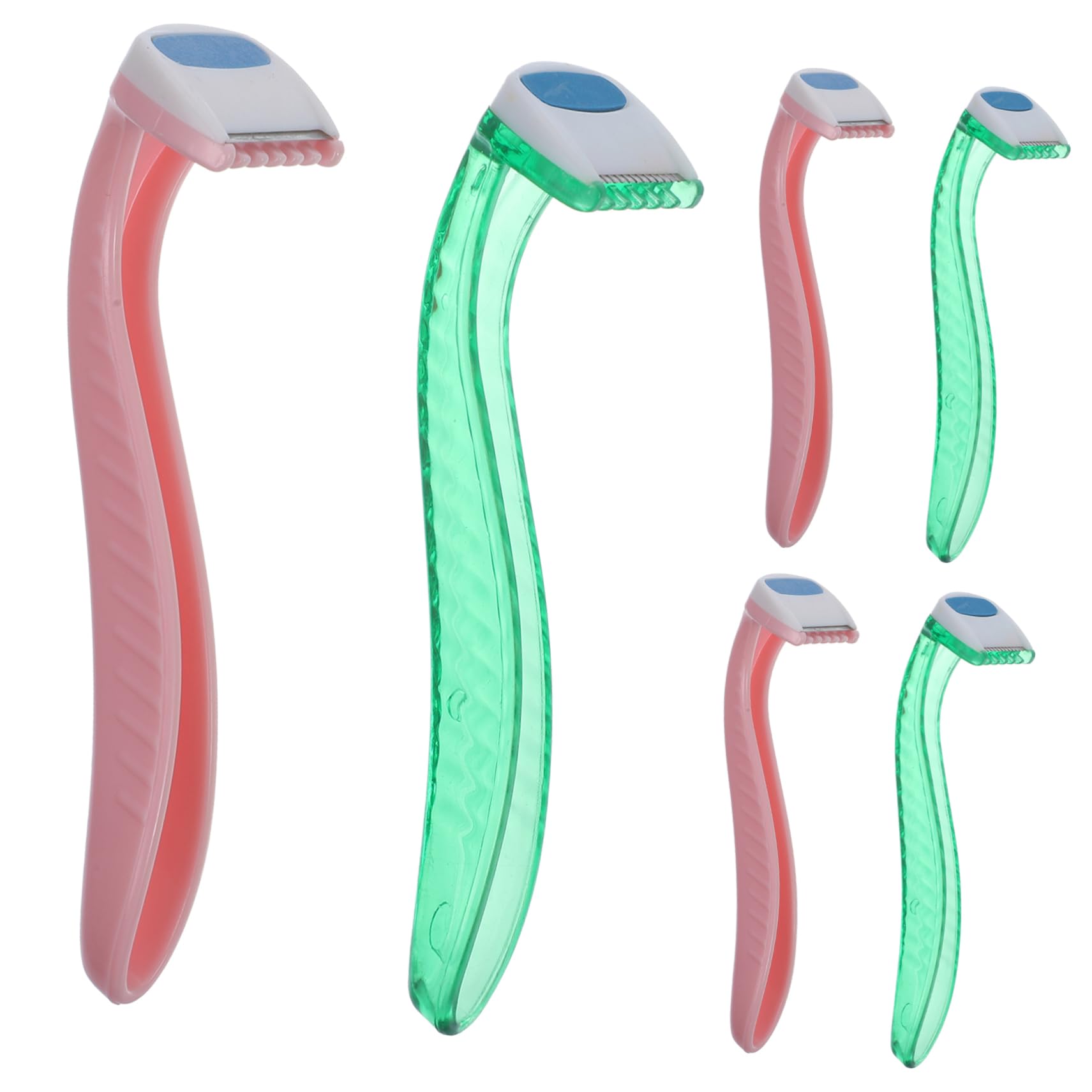 HONMEET Single Blade Razor for Women 6pcs Hair Removal Kit Intimate Razor Protective Case Perfect for Travel Daily Use Random Color