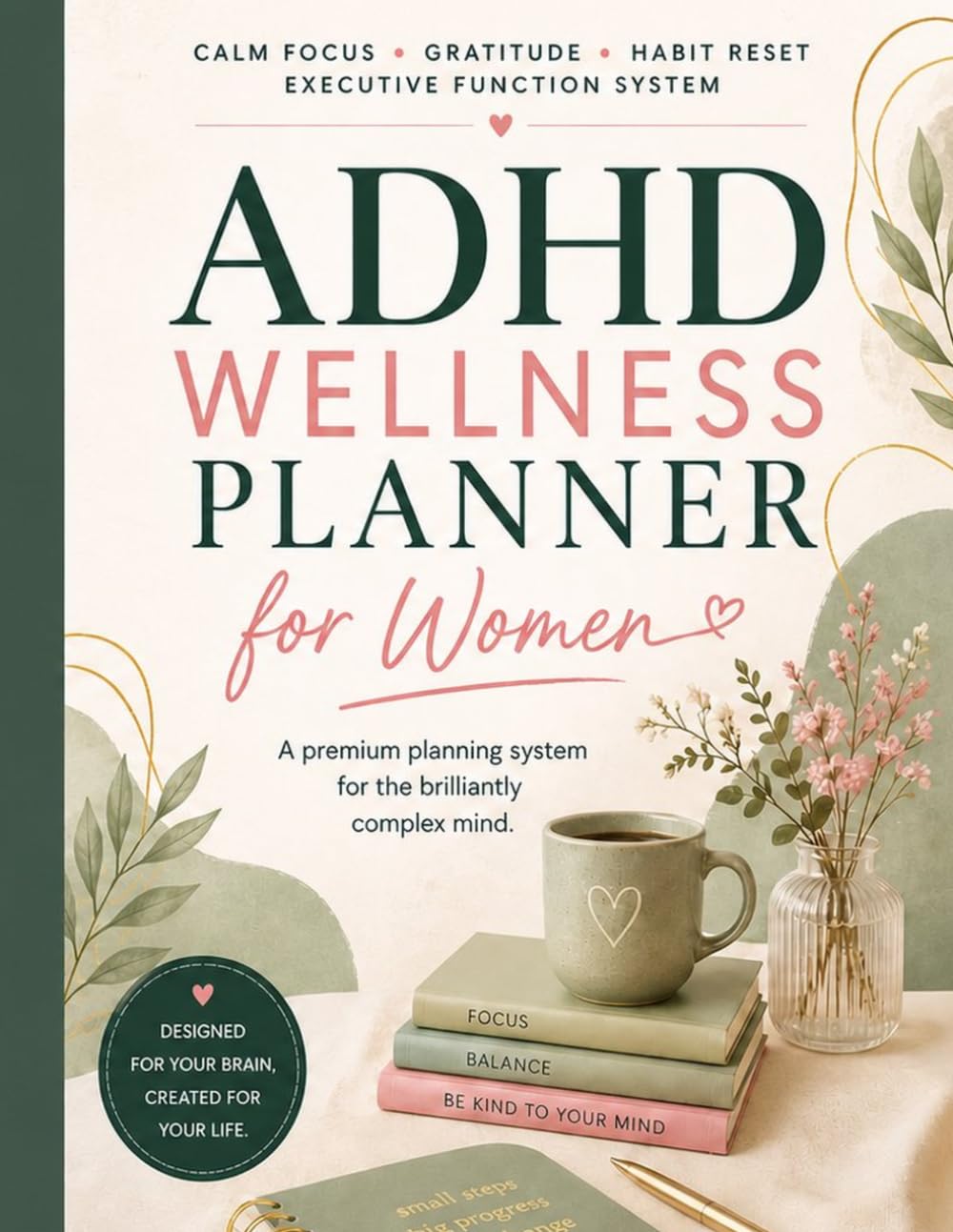 ADHD Wellness Planner for Adult Women: 60-Day Reset System to Build Focus, Reduce Overwhelm & Create Consistent Habits