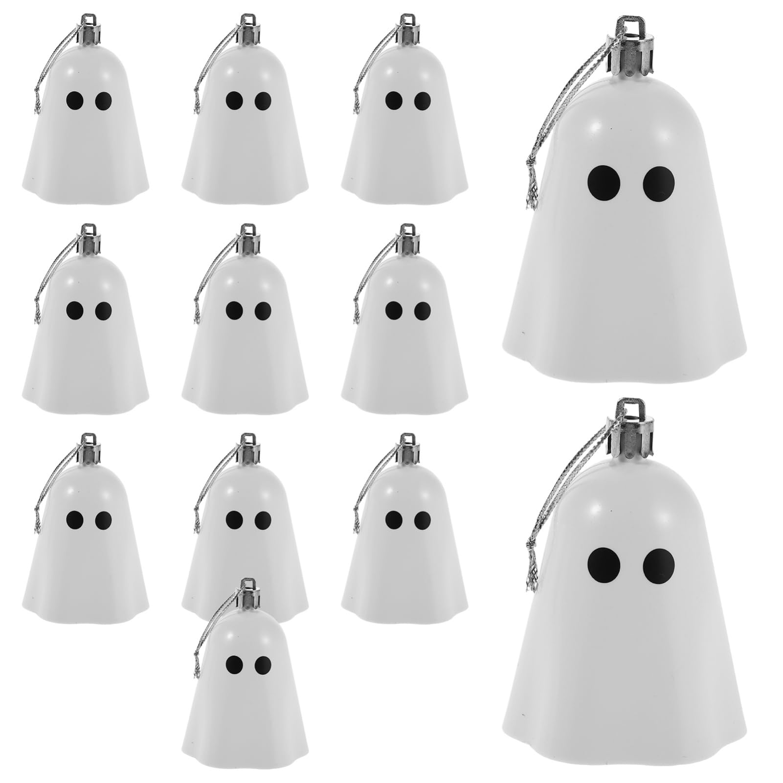 ABOOFAN 12 Pezzi Decorazioni di Halloween in Resina a Forma di Spirito Bianco, Ornamenti Appesi Stabili e Compatti per Camere e Uffici