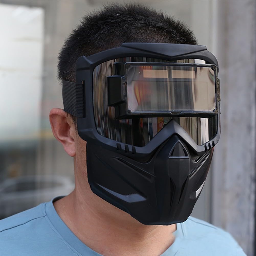 Auto Darkening Welding Mask with True Color Vision, Optical Grade 1/1/1/2, 0.1ms Shadow for Response, PC Resistant Material, for Welding, Grinding