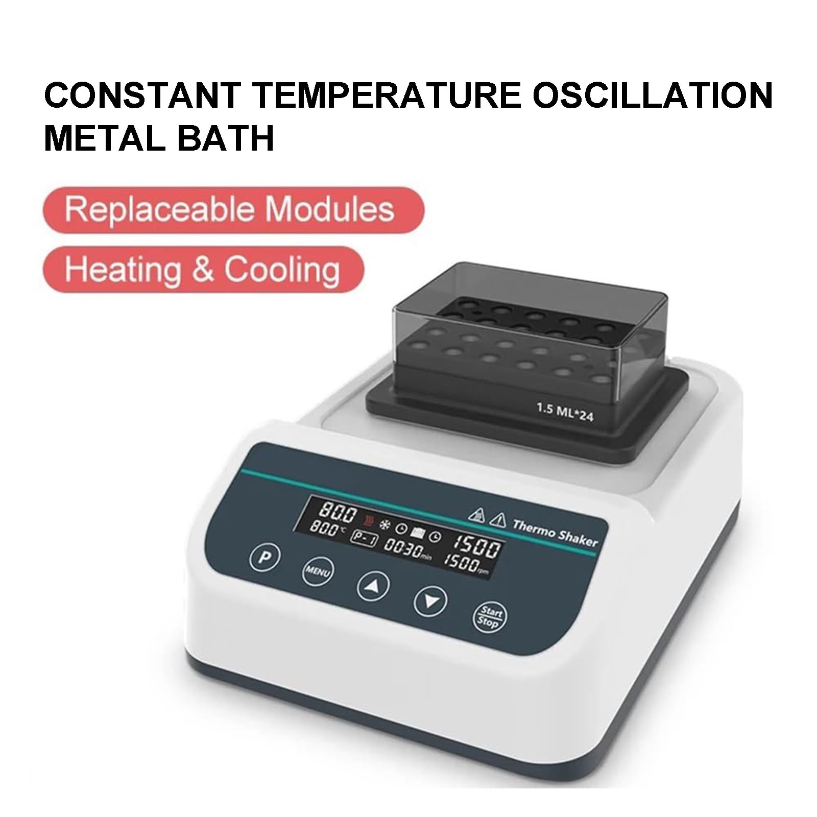 Universal Spritzenheizung mit digitalem Timer und Temperaturregelung, 5s-24h Timing, Oszillationsfunktion, ideal für Salon und Heimgebrauch
