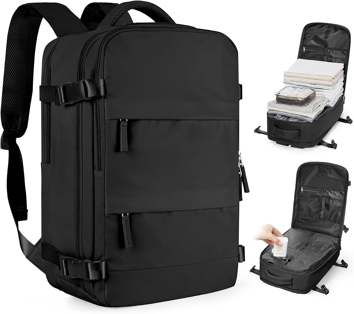 coofay Vacuum Backpack Travel with Pump Vacpack Travel Backpack with Vacuum System Mochila de Viaje Compresión al Vacio Easyvacpack Airbag Mochilas para Viajar Equipaje de Mano