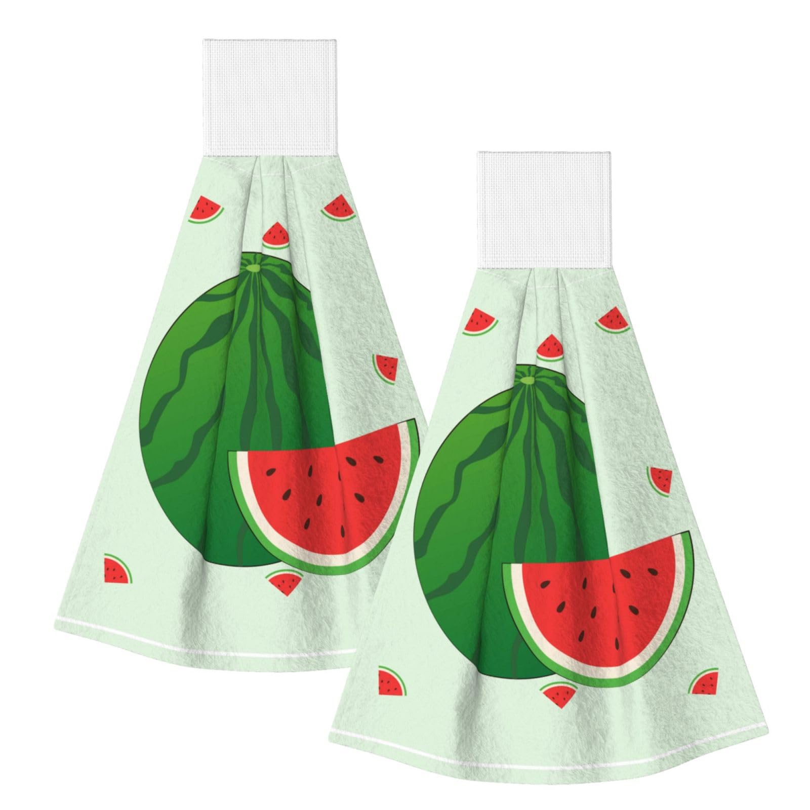 cartoon watermelon Highly Absorbent Dish Towels Soft Coral Fleece Wipe