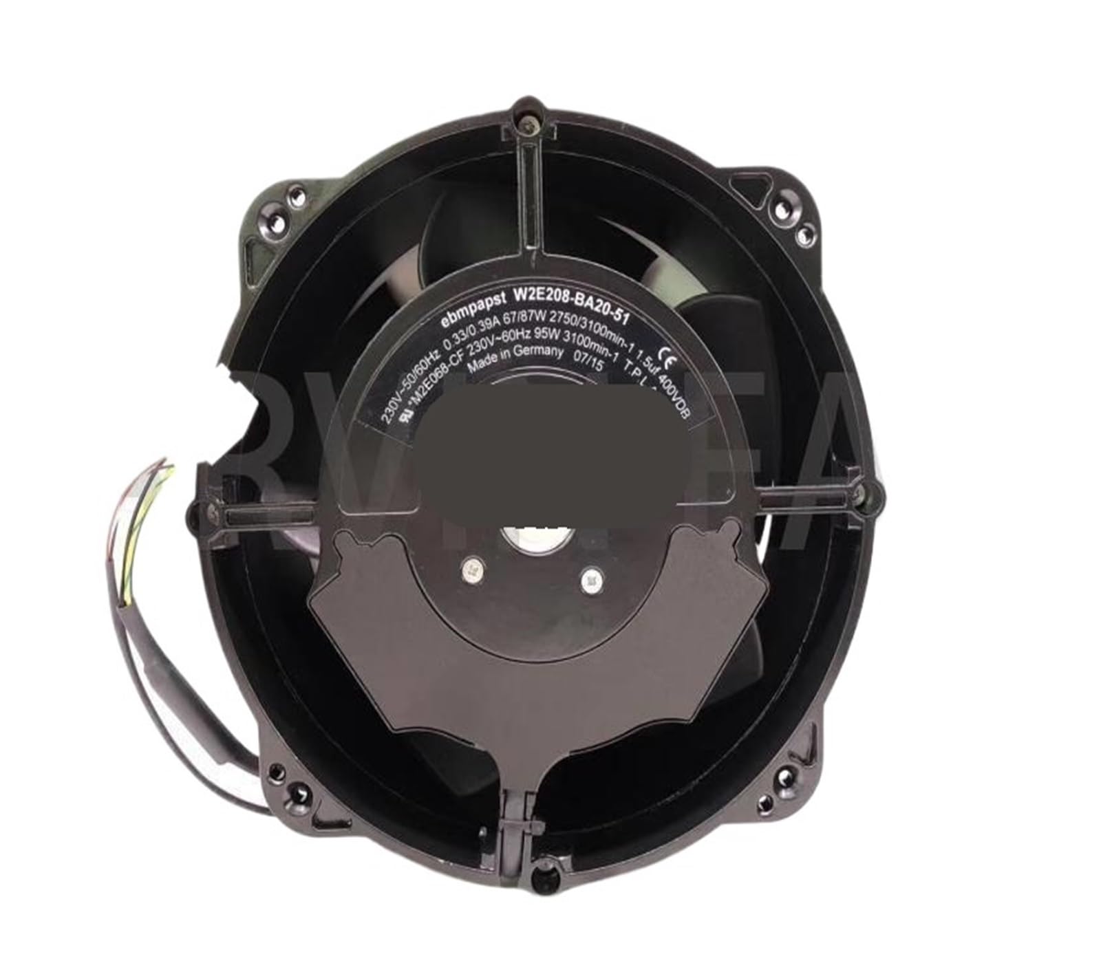 Ventilateur W2E208-BA20-51 contre la surchauffe des composants en meuble technique 220V