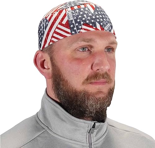 Gorro de alto rendimiento Ergodyne Chill-Its 6630 para absorción de la humedad, color azul