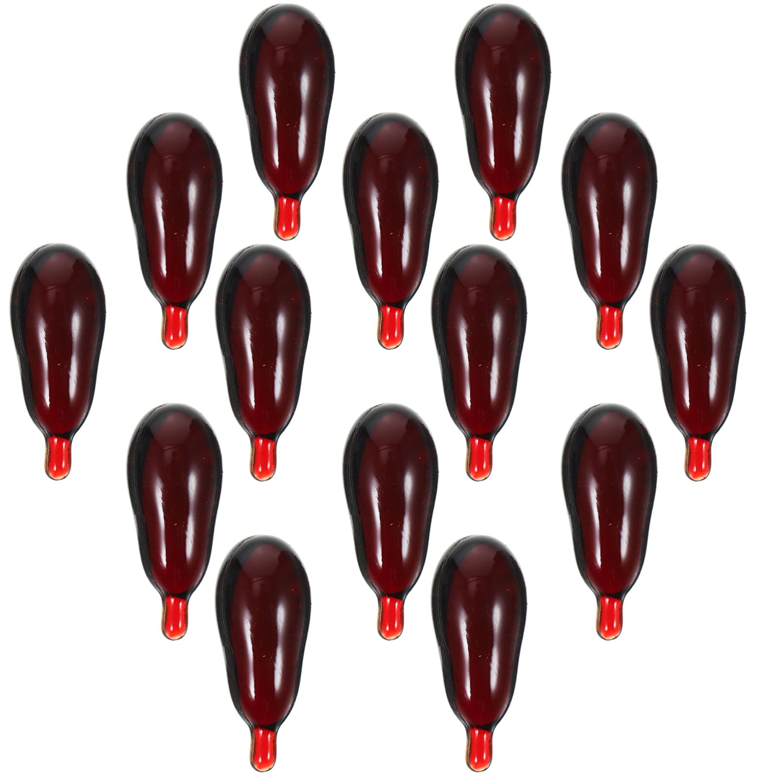 Homoyoyo 30pcs Halloween Fake Blood Capsules, Dark Red Vomiting Blood Pills, Horror Props for Fancy Dress, Masquerade, April Fools Day, Scary Prank Party