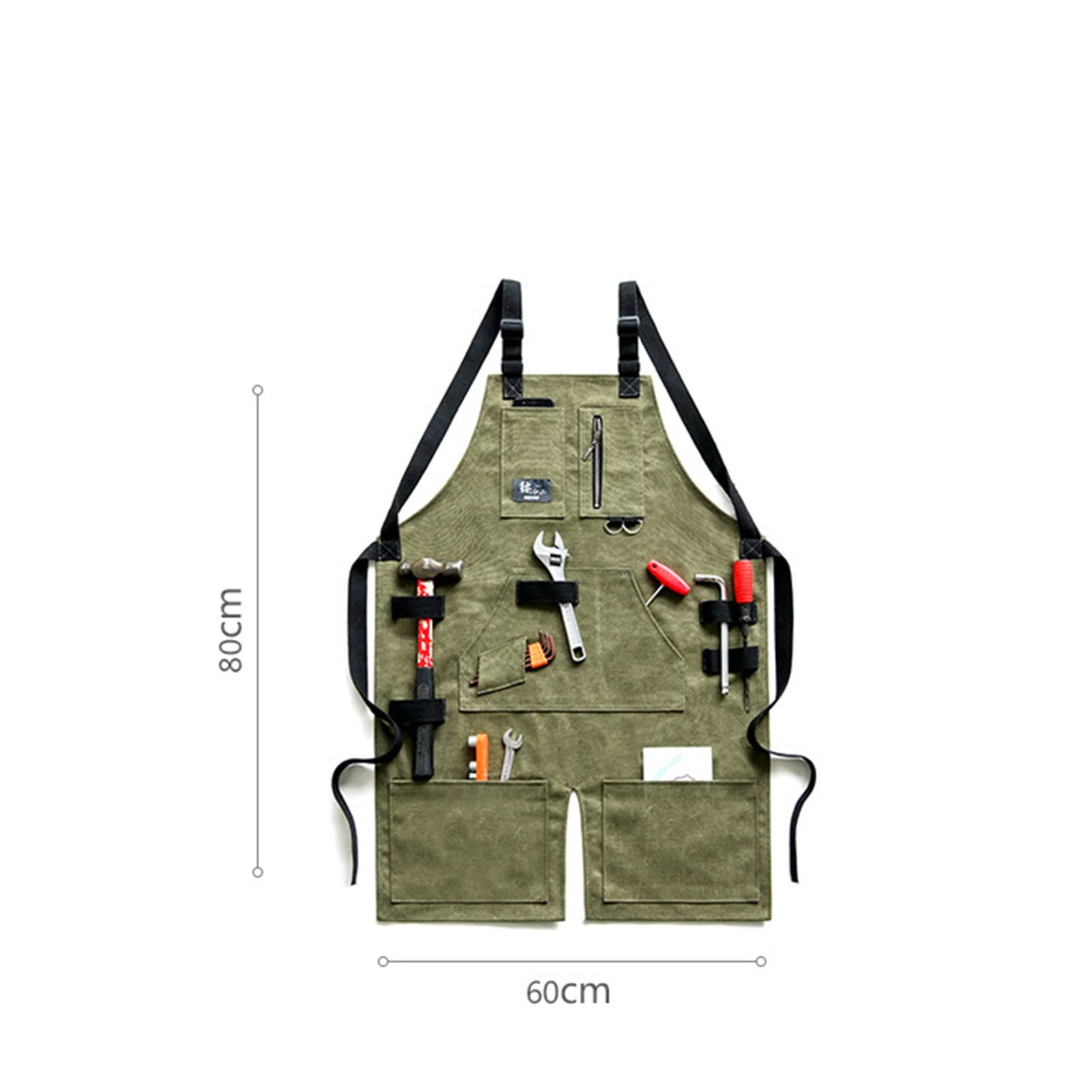 Skórzany fartuch Fartuch narzędziowy wielokolorowy XL(Brown)
