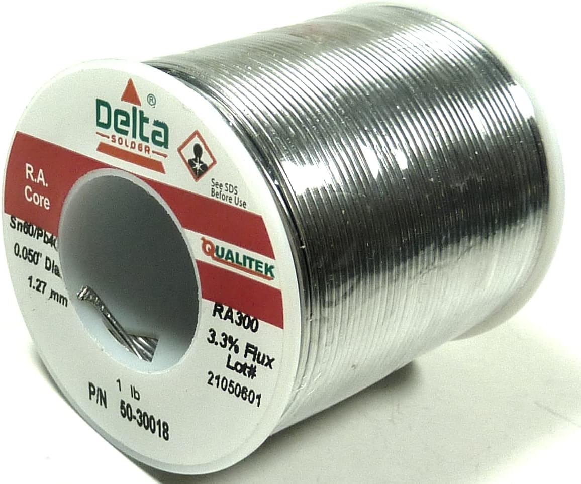 Qualitek Rosin Core Wire Solder, 60/40 (.050") 1LB. : 50-30018