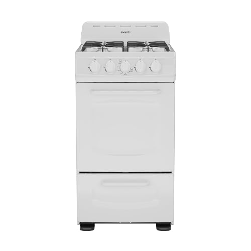 Avanti Gas Range Oven 4 Burners 2.1 Cu.Ft.