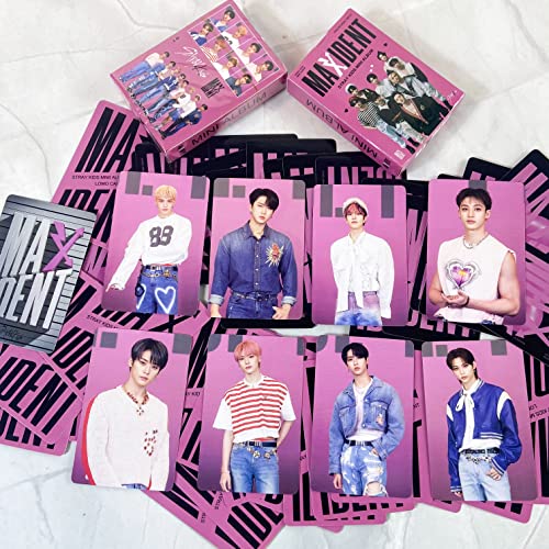 Apzeda Stray Kids Maxident Photocards - 55 Pcs Stray Kids Lomo Card New Album Maxident Kpop Postcard Gift Merchandise #TOP7