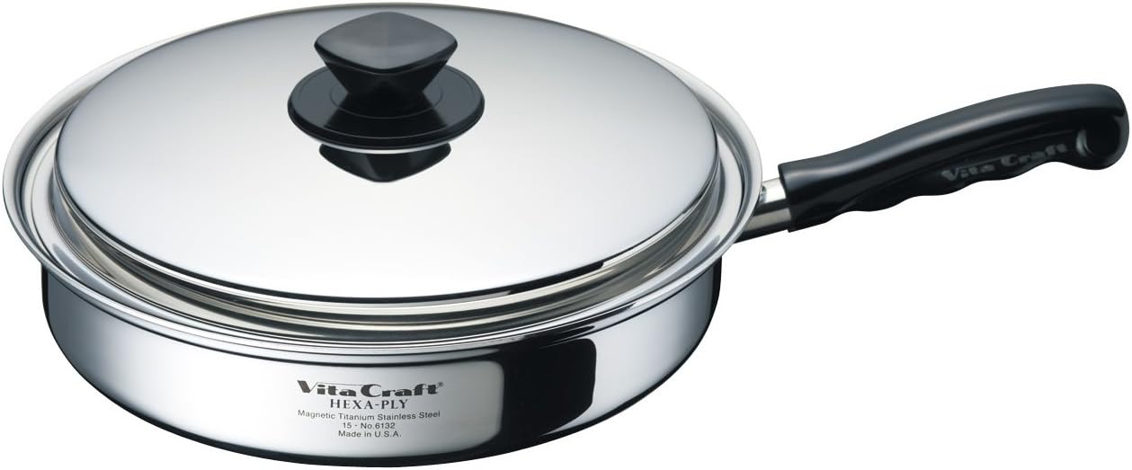 Vita Craft 6132 Hex Supply Frying Pan, 10.6 inches (27 cm