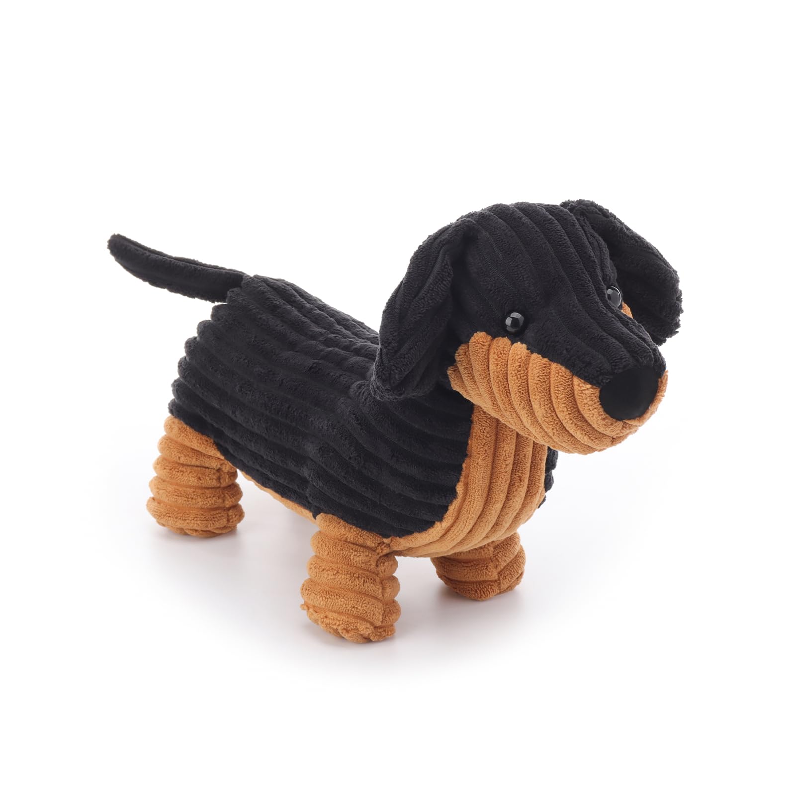 Apricot Lamb Dachshund Fulan Plushies Stuffed Animals for Kids Soft Cute Plush Toys for Baby Girl and Boy Fluffy Black Dog Puppy - Image 4
