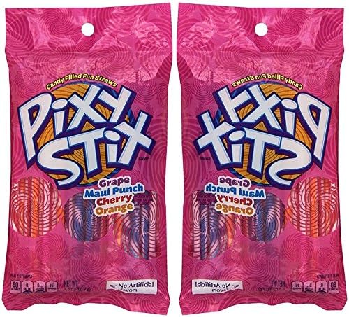 Wonka Pixy Stix, Assorted Flavors 3.2 oz(pack of 2)
