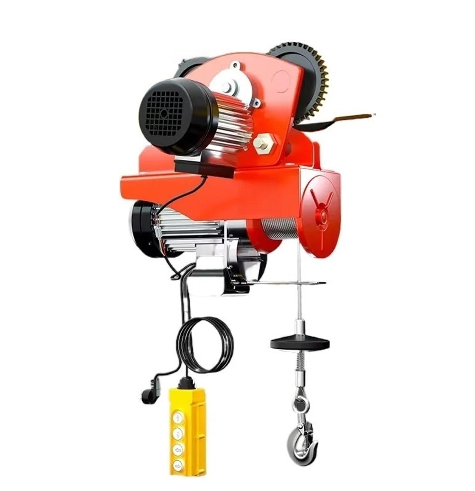 Kettenzug Mini-Elektro-Hebezeug Für Zuhause, 220 V, Mit 4-Rad-Laufkatzen-Design, Mini-Hebekranen Aus Metall, Einfachem Und Praktischem Design Elektrische Winden(PA500-20m)
